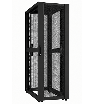 Armario para servidores de centro de datos de 42U con puerta perforada de 600x1000x2000 mm (ancho x profundidad x alto).