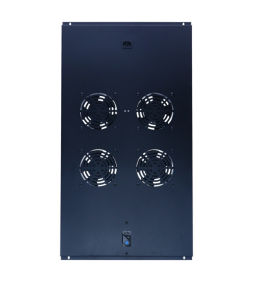 Paquete de ventiladores con 4 ventiladores y termostato adecuado para armarios de servidores de pie con una profundidad de 1000 mm