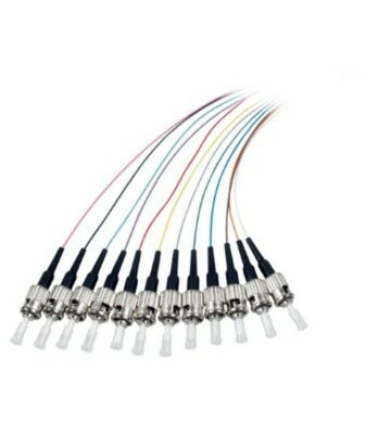 Juego de 12 piezas de cable flexible de fibra de vidrio OM3 de colores ST