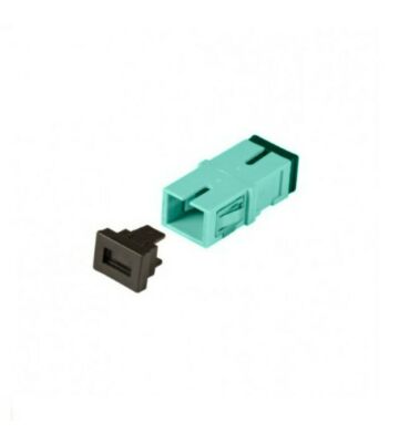 Acoplamiento multimodo Keystone SC-SC simplex turquesa