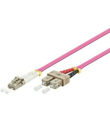 Cable de fibra óptica LC-SC OM4 de 10 m