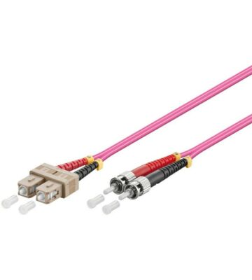 Cable de fibra óptica SC-ST OM4 de 0,50 m