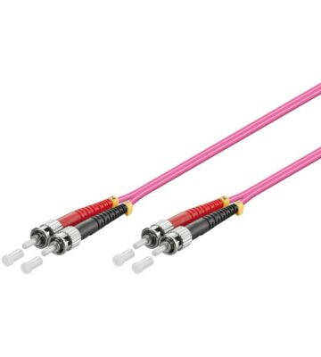 Cable de fibra óptica ST-ST OM4 de 3 m