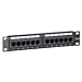 Panel de conexión UTP CAT6 de 10 pulgadas - 12 puertos