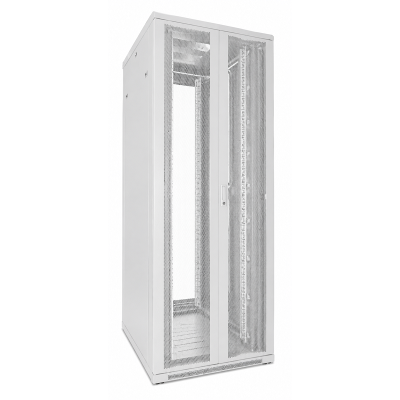 Armario de servidor blanco de 47U con puertas delanteras y traseras dobles perforadas 800x800x2200mm (AnxFxAl)