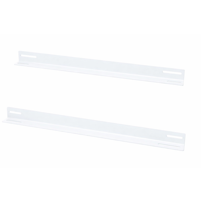 Perfil en L (paquete de 2) apto para armarios de pared de 600 mm de profundidad - blanco