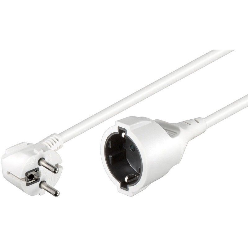 Cable de extensión Schuko de 2 m, blanco