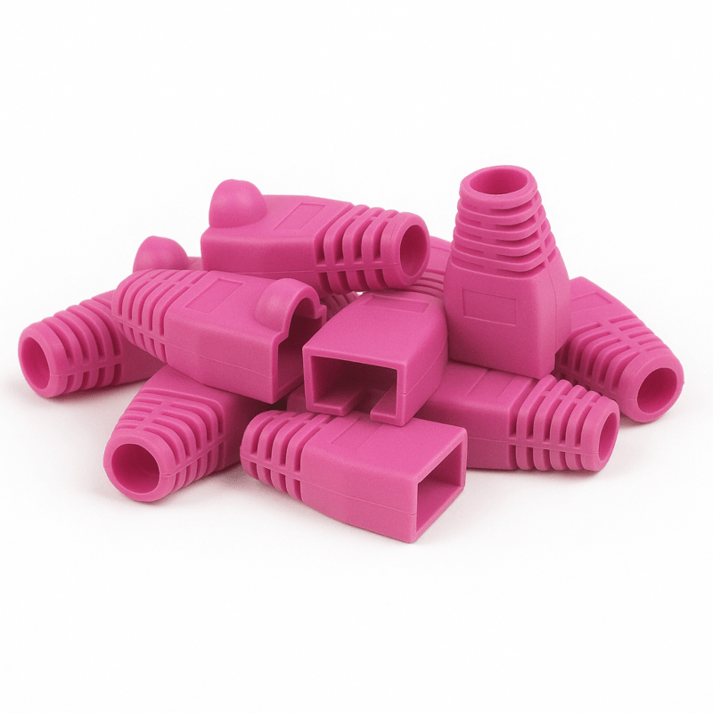 DANICOM Pasacables RJ45 Rosa - 10 piezas