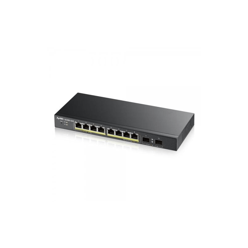 Switch PoE+ gestionado inteligente Zyxel GS1900 de 8 puertos