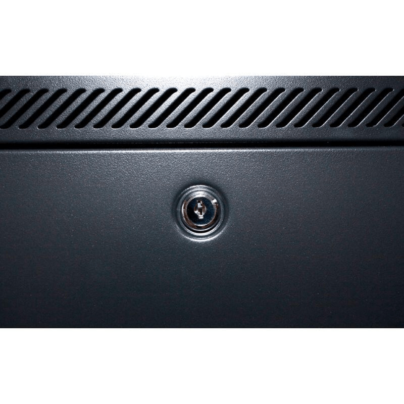 Armario de pared 6U con puerta metálica de 600x600x368 mm (ancho x profundidad x alto)