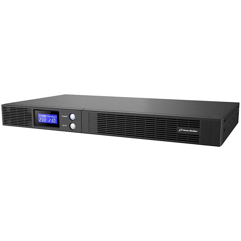 Sistema de alimentación ininterrumpida (UPS) PowerWalker de onda sinusoidal pura interactiva en línea de 1000 VA R1U