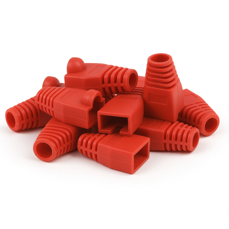 DANICOM Cable Viga RJ45 Rojo - 10 piezas