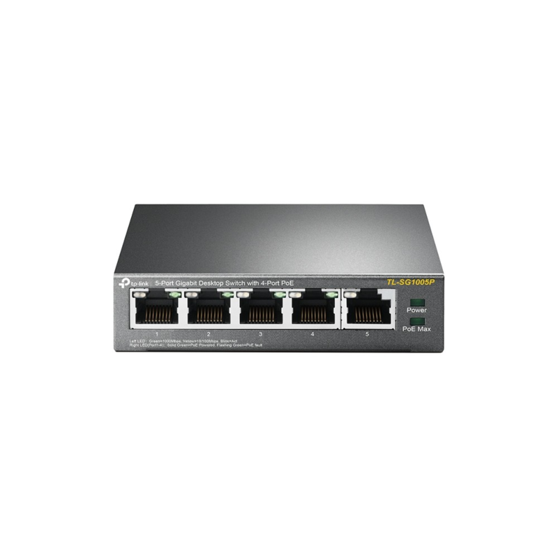 Switch PoE no gestionado TP-Link SG1005 de 5 puertos