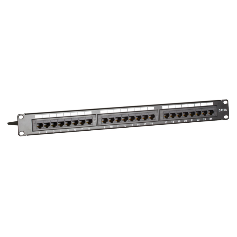 Panel de conexiones UTP CAT6a - 24 puertos