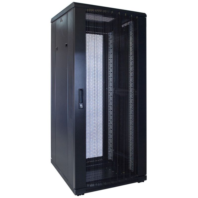 Armario para servidores de 27U con puerta perforada de 600x600x1400 mm (ancho x profundidad x alto)