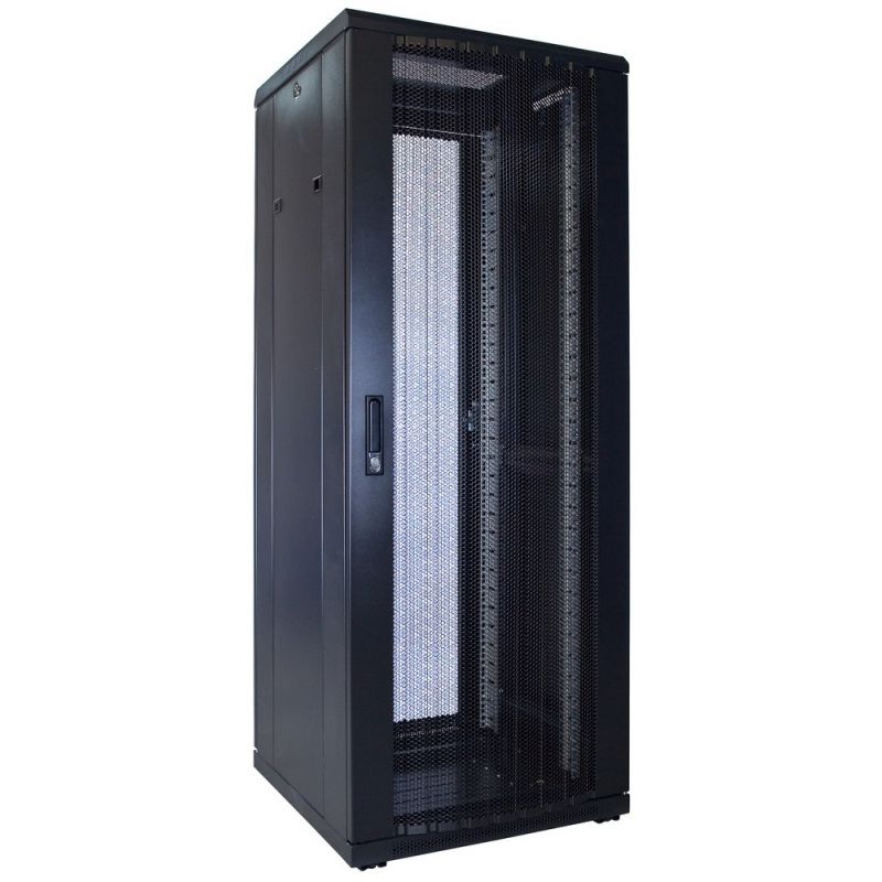 Armario para servidores de 32U con puerta perforada de 600x600x1600 mm (ancho x profundidad x alto)