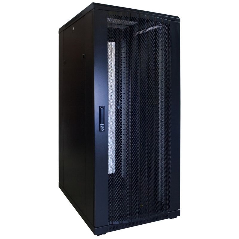 Armario para servidores de 27U con puerta perforada de 600x800x1400 mm (ancho x profundidad x alto)