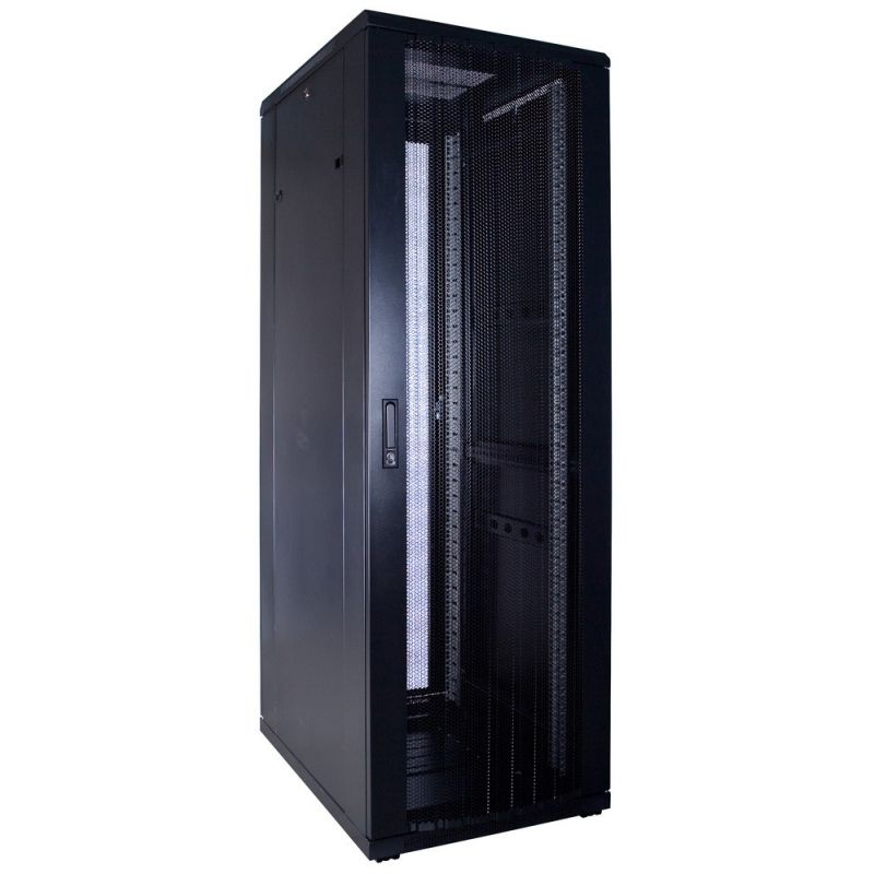 Armario para servidores de 37U con puerta perforada de 600x800x1800 mm (ancho x profundidad x alto)