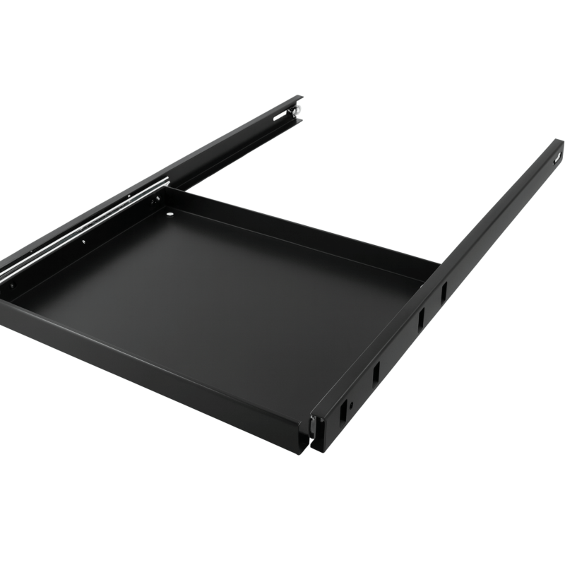 Bandeja extraíble de 1U y 19 pulgadas, para armarios de servidores de 1000 mm de profundidad.