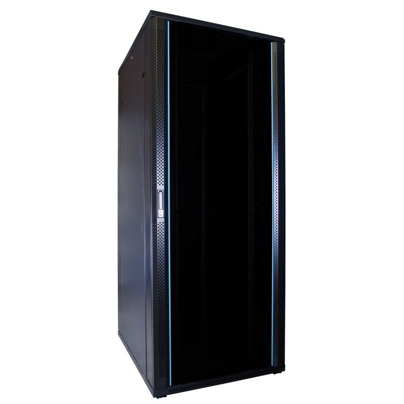 Armario para servidores de 47U con puerta de cristal, 600x1000x2200 mm (ancho x profundidad x alto)
