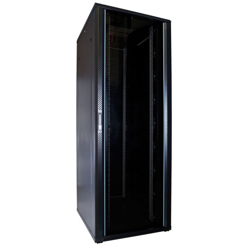 Armario para servidores de 47U con puerta de cristal de 800x1000x2200 mm (ancho x profundidad x alto)