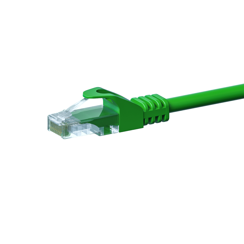 Cable de conexión UTP CAT5e de 2 m, color verde - CCA