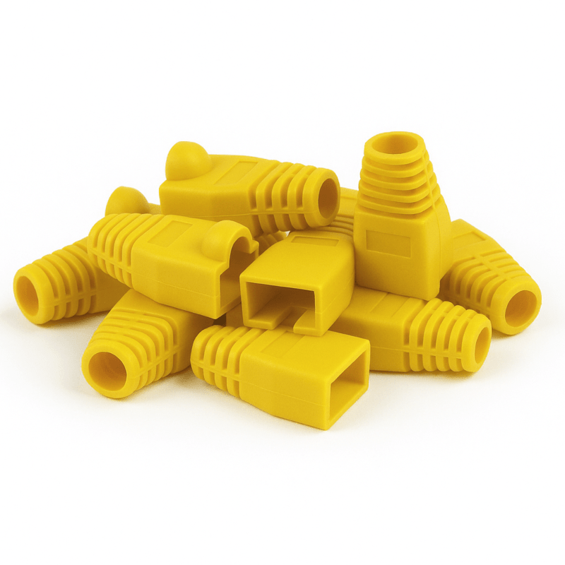 DANICOM Cable Banderín RJ45 Amarillo - 10 unidades