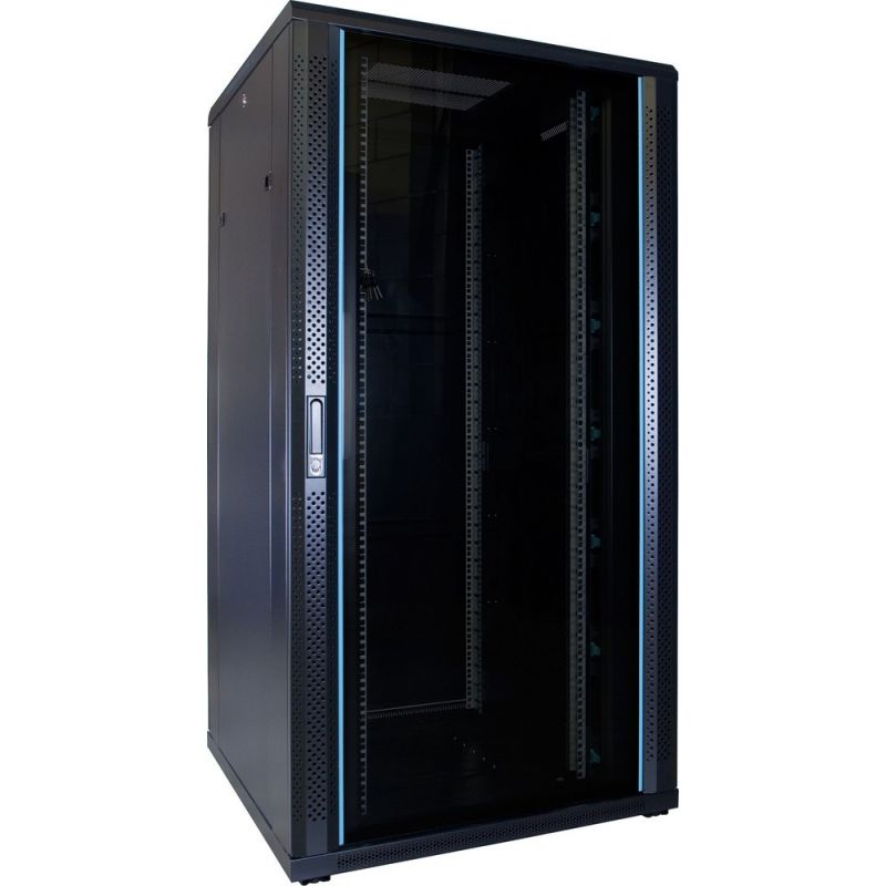 Armario para servidores de 32U con puerta de cristal de 800x800x1600 mm (ancho x profundidad x alto)