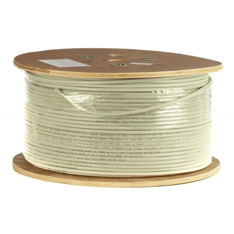 Cable rígido DANICOM CAT6A SFTP de 305 m en carrete - LSZH (B2ca)