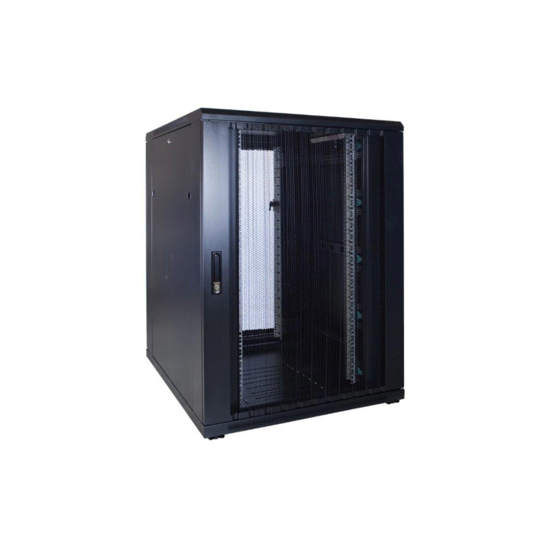 Armario para servidores de 22U con puerta perforada de 800x1200x1200 mm (ancho x profundidad x alto)