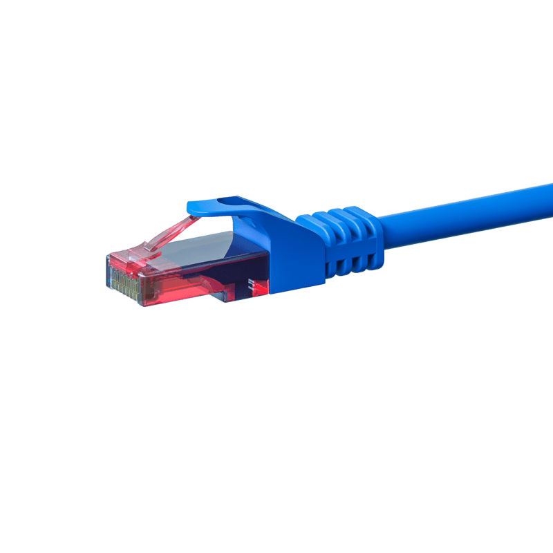 Cable de conexión UTP CAT6 de 15 m, azul - 100 % cobre