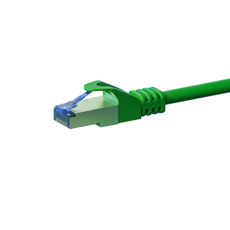 Cable de conexión CAT6a S/FTP (PIMF) de 0,25 m, color verde