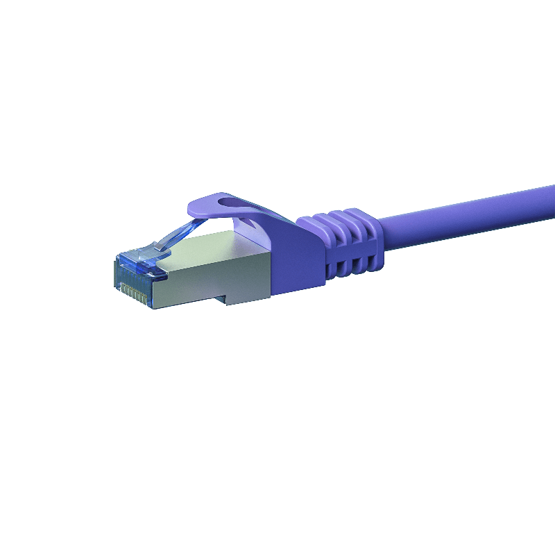 Cable de conexión CAT6a S/FTP (PIMF) de 0,25 m, color morado