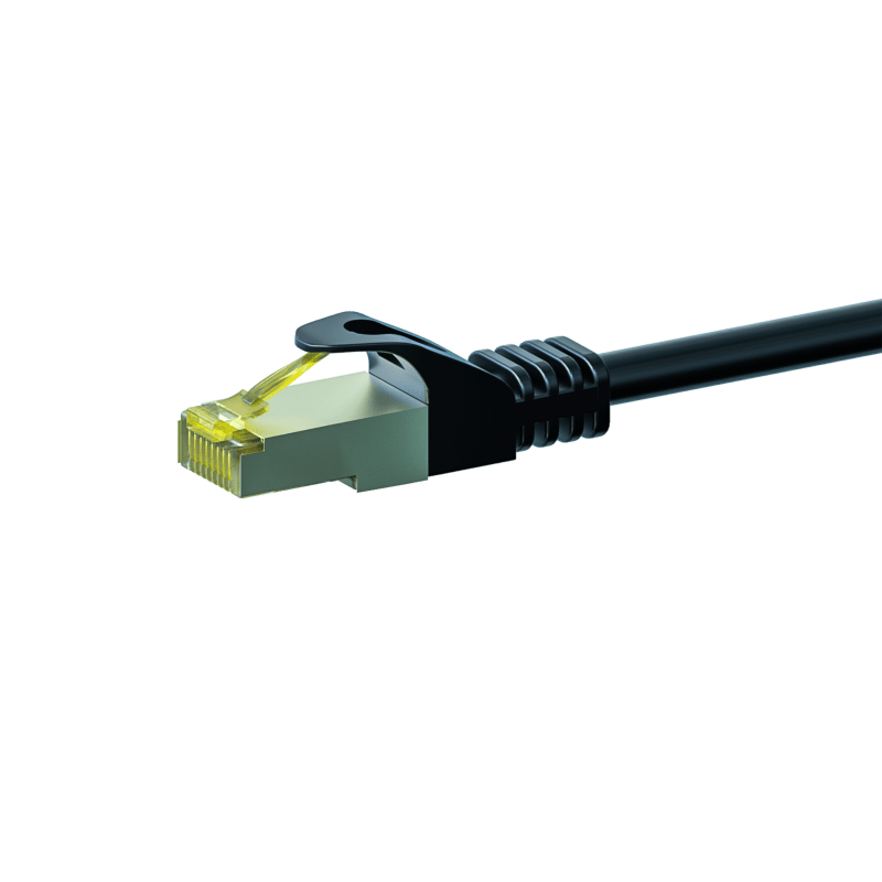 Cable de conexión Cat7 S/FTP (PIMF) de 15 m, color negro