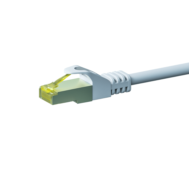 Cable de conexión Cat7 S/FTP (PIMF) de 0,25 m, color blanco
