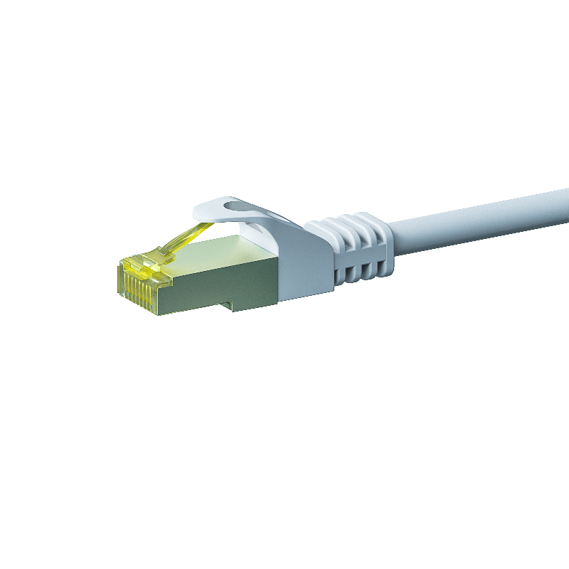 Cable de conexión Cat7 S/FTP (PIMF) de 10 m, color blanco