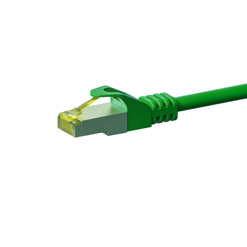 Cable de conexión Cat7 S/FTP (PIMF) de 30 m, color verde