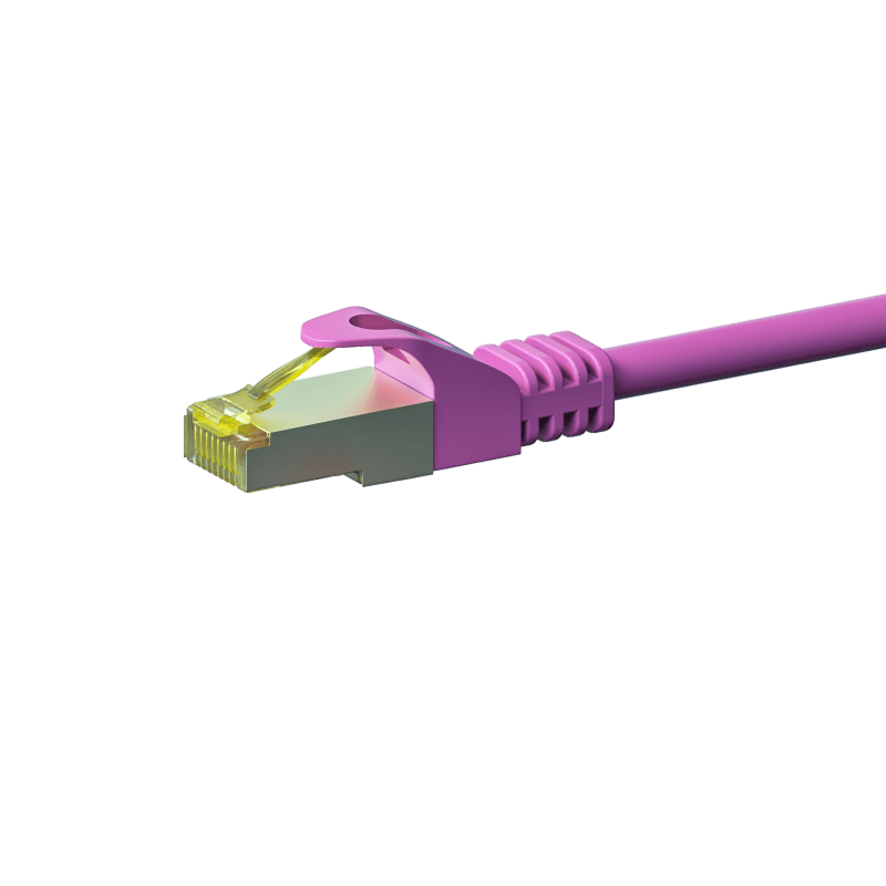 Cable de conexión Cat7 S/FTP (PIMF) de 7,50 m, color rosa