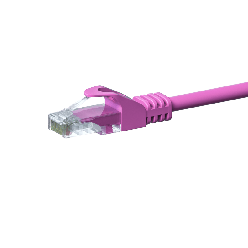 Cable de conexión UTP CAT5e de 1,50 m, color rosa - CCA