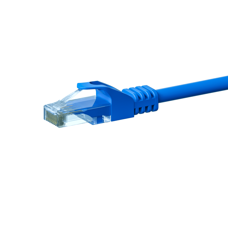 Cable de conexión UTP CAT6 de 0,25 m, azul - CCA