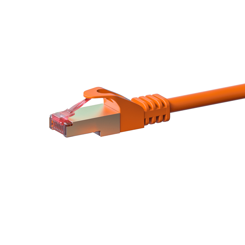 Cable de conexión CAT6 S/FTP (PIMF) de 1 m, color naranja 