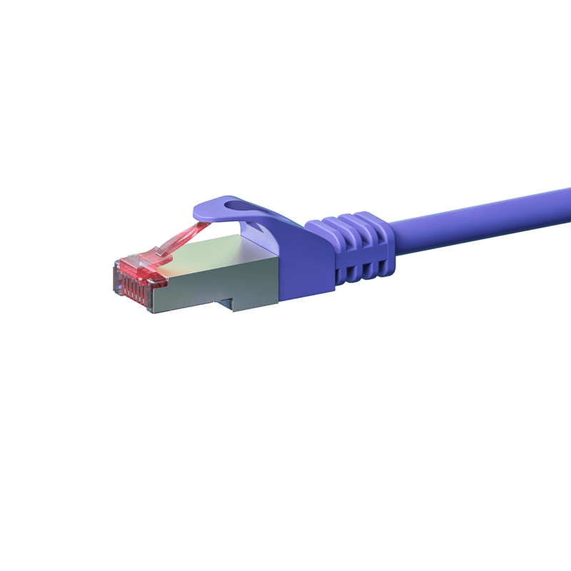 Cable de conexión CAT6 S/FTP (PIMF) de 50 m, color morado