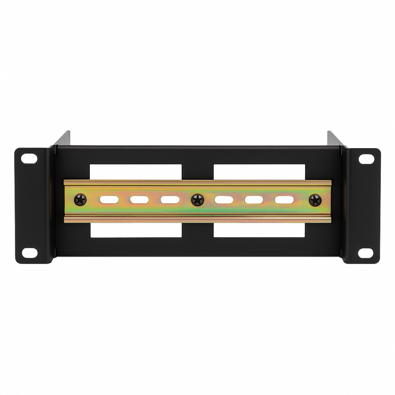 Carril DIN 2U para racks de 10 pulgadas - profundidad ajustable
