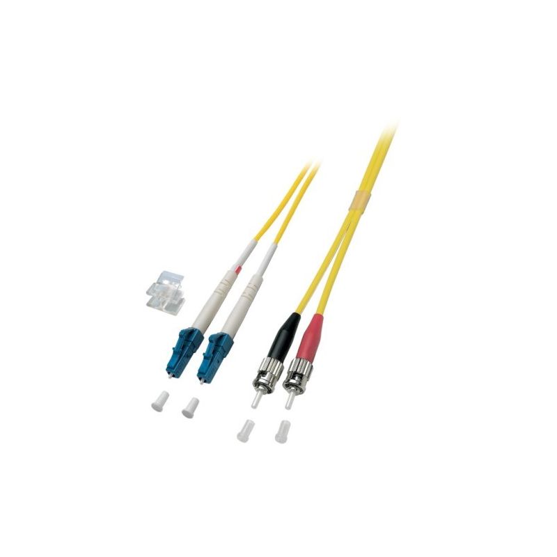 Cable de fibra óptica dúplex OS2 LC-ST de 15 m
