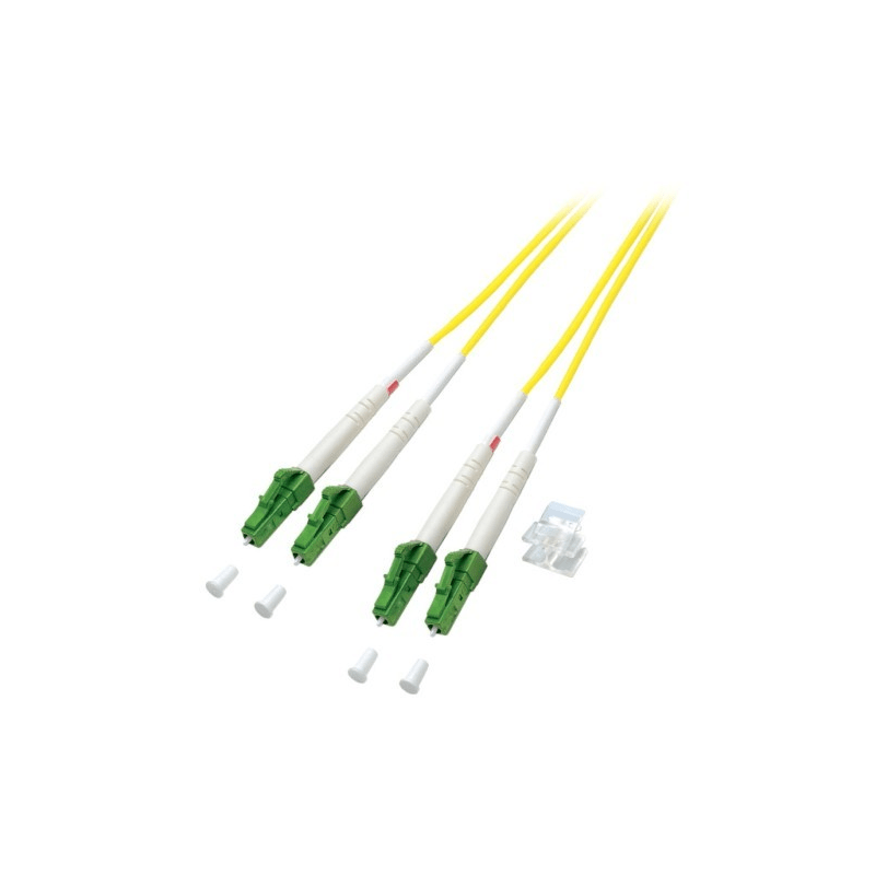 Cable de fibra óptica dúplex OS2 LC/APC-LC/APC de 7,50 m