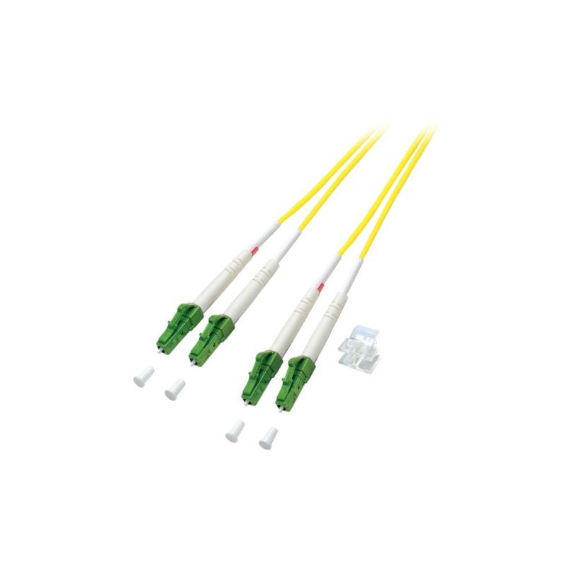 Cable de fibra óptica dúplex OS2 LC/APC-LC/APC de 15 m