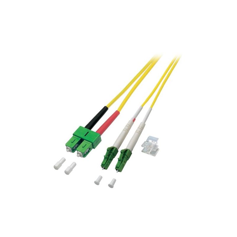 Cable de fibra óptica dúplex OS2 LC/APC-SC/APC de 5 m