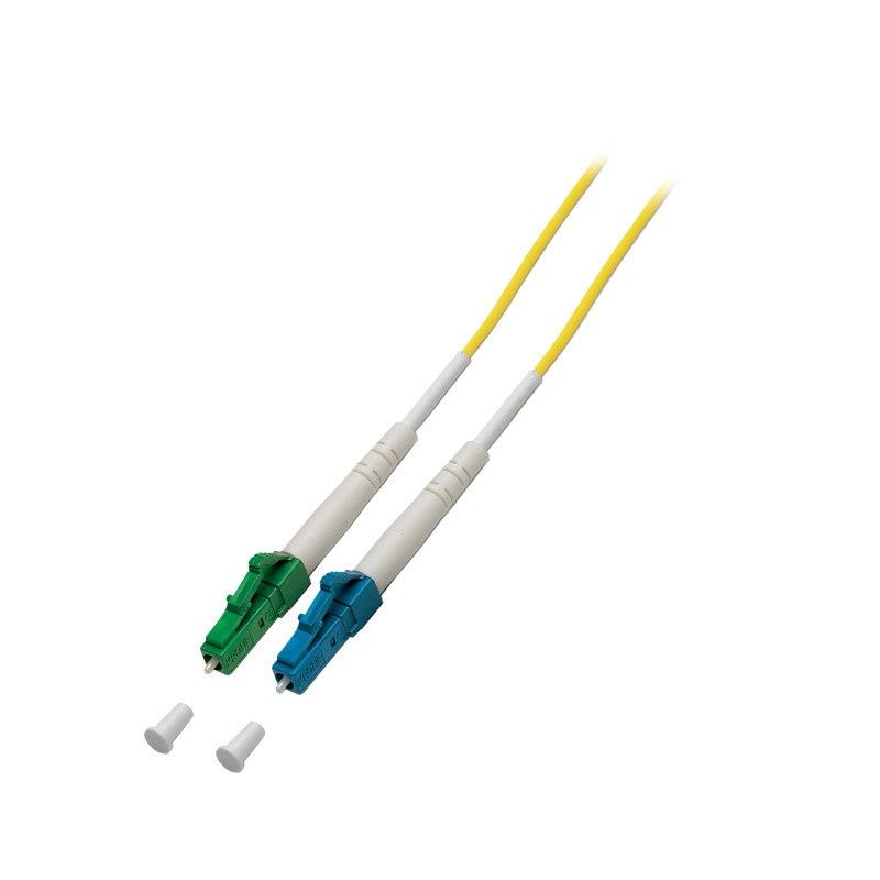 Cable de fibra óptica simplex OS2 LC/APC-LC de 1 m