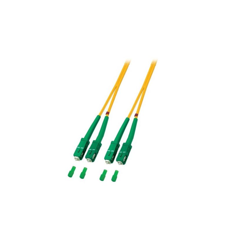 Cable de fibra óptica dúplex OS2 SC/APC-SC/APC de 20 m