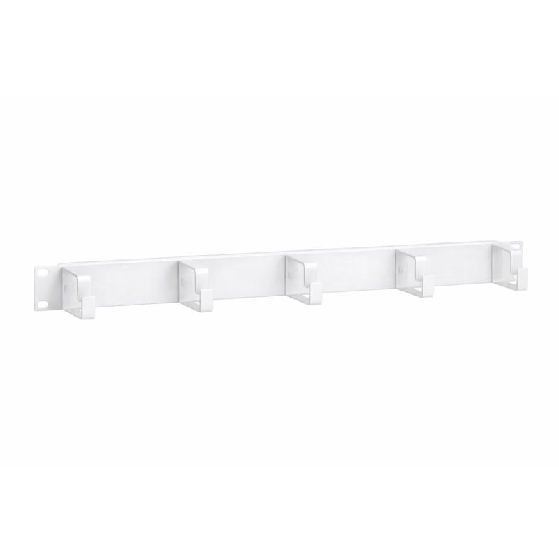 Soporte metálico para cables de 19 pulgadas (1U) - blanco